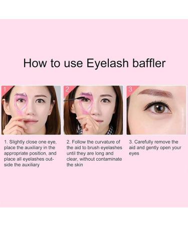 Mascara Shield - Eyelash Mascara Shield Guard Mascara Guard Tool - Mascara Guard Handheld Lash Separator Tool for Girls Beginners Hot Pink - Buy Online on GoSupps.com