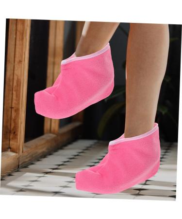VALICLUD Couvre-pieds De Th rapie La Cire Paraffine 2 Paires pais Rose Fuchsia Et Blanc Pour Soins Des Pieds Spa Professionnel Soins Hydratants - Buy Online on GoSupps.com