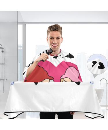 Waterproof Barber Cape - Gnome Pattern & Cheetah Haircut Bib for Men & Women | Unisex Hair Cutting Cape - Buy Online on GoSupps.com