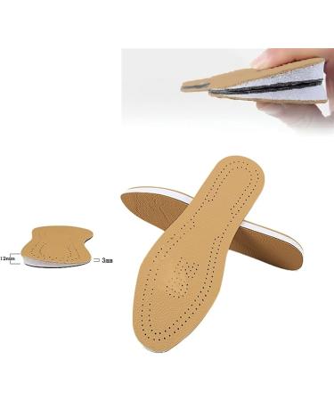 Buy 2 Pairs Leather O/X Leg Orthopedic Insoles - Heel Inserts & Wedge Knee Pads for Men & Women | Corrective Pronation & Supination Support (Size 35-36 - Buy Online on GoSupps.com