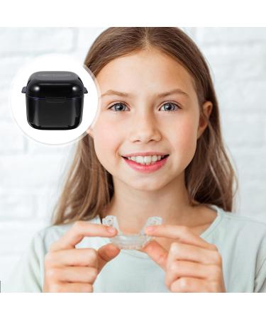Exceart Dental Care Box - Prosthesis & Denture Storage Cup for Bite Rail | Durable & Black Dental Conservation Case - Buy Online on GoSupps.com