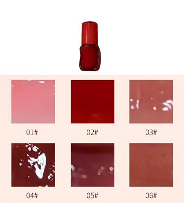 Buy Lip Gloss Set - Nourishing Stain & Hydrating Glow Oil | Long Lasting Gloss for Women & Girls - Pack of 6 - Buy Online on GoSupps.com