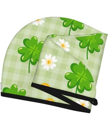 St. Patrick's Day Microfiber Hair Towel - Soft Super Absorbent Coral Velvet Wrap for Long Curly Thick Hair - Buy Online on GoSupps.com