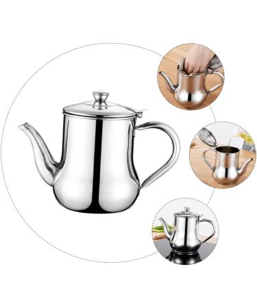 Milisten 1pc Stainless Steel Oil Pot Stainless Steel Cooking Supplies Vinegar Bottle Soy Sauce Bottle Household Leak Proof Soy Sauce Dispenser Leakage Proof Frying Grease Olive Oil Bottle - Buy Online on GoSupps.com