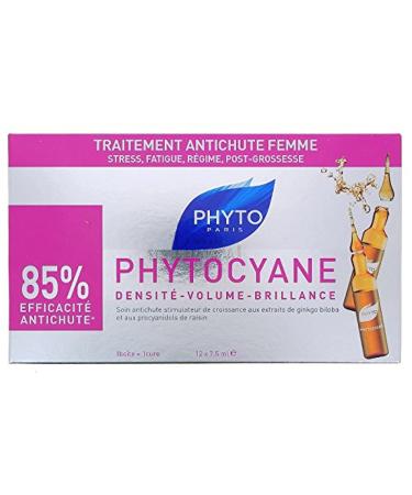 Phyto Phytocyane Anti-Hair Loss Treatment Growth Stimulator for Women 12 x 7.5 ml