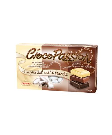Crispo Chocolate Confetti Passion Three Layers of Chocolate - White 3 kg