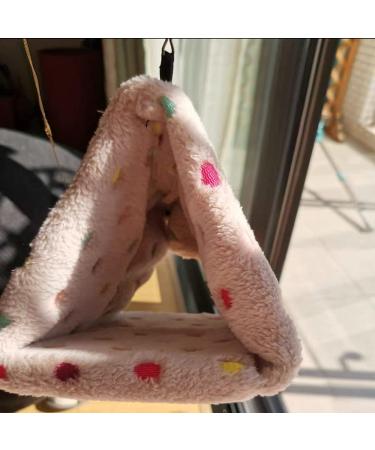 NA Triangular Bird'S Nest Flannel Mynah Winter Bird'S Nest Small Pet Warm Cotton Nest Bird Cage Parrot Bird Supplies as shown in the picture - Buy Online on GoSupps.com