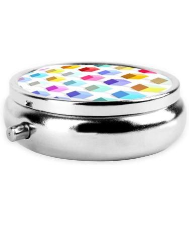 Colorful 3 Compartment Round Pill Box - Portable Travel Organizer | Black Pill Container for International Shipping - Buy Online on GoSupps.com