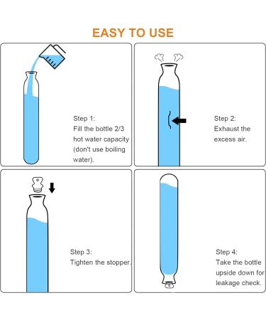 Large 2L Capacity Long Hot Water Bottle with Premium Faux Fur Cover - 73cm Rubber Hot Water Bag in Pink - Buy Online on GoSupps.com