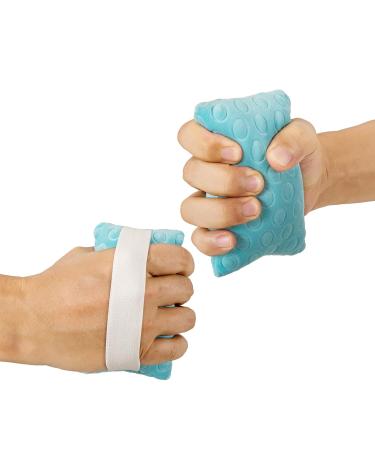 Finger Separator Protector - Hand Contracture Cushion Pillow for Rehabilitation | Blue Flannelette Fabric Training Aid - Buy Online on GoSupps.com