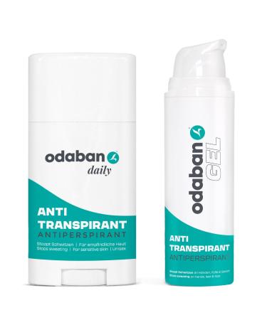ODABAN ANTIPERPSPIRANT ODABAN Antiperspirant Kit | Stick Deodorant + Antiperspirant Gel | Antiperspirant