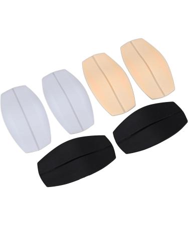 WOMEN SHOULDER PAD SOFT SILICONE NON SLIP ADJUSTABLE PADS SKIN BLACK WHITE COLOR FOR COMFORT AND SUPPORT - Buy Online on GoSupps.com