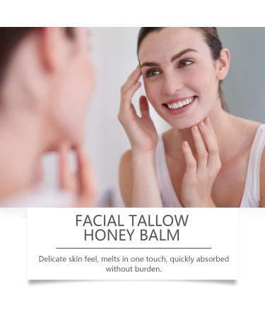 Organic Facial Tallow & Honey Balm - Hydrating Grass-Fed Beef Tallow Moisturizer for Face & Body - Buy Online on GoSupps.com