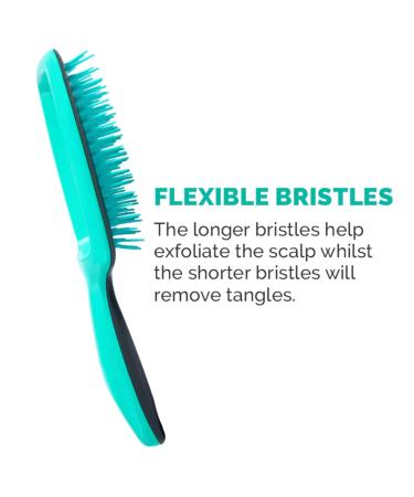 Curl Keeper Flexy Brush - Turquoise | Detangle & Clump Curls - Buy Online on GoSupps.com