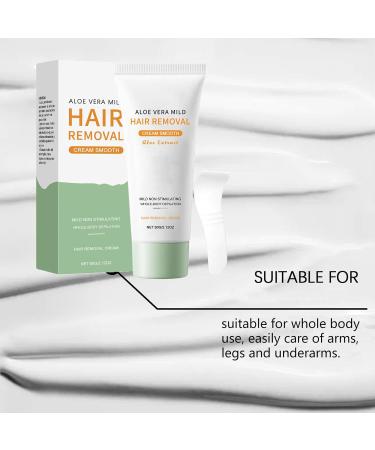 homomdy Body Hair Aloe Soothing Facial Hair Removal Cream for Women and Sensitive Skin Mild Hair Removal Cream for Face & Body with Moisturizing Care Painless Hair Removal 1pcs - Buy Online on GoSupps.com