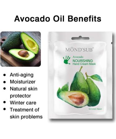 5 Pairs MOND'SUB Avocado Moisturizing Hand Masks | Hydrating Gloves for Dry Hand and Dry Skin | Nourishing & Soothing & Whitening |Best Natural Skin Care Products Full with Natural Oil - Buy Online on GoSupps.com