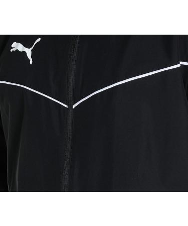 PUMA Men's Teamrise All Weather Training Jacket - Black/White | International Shipping Available - Buy Online on GoSupps.com