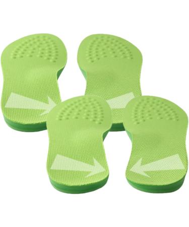 Reflexology Shoe Pads for Women & Men - Sports Correction Insoles for Foot Pain Relief & Arch Support | O Leg & Strephexopodia Fix | 22x7.5cm Green - Buy Online on GoSupps.com