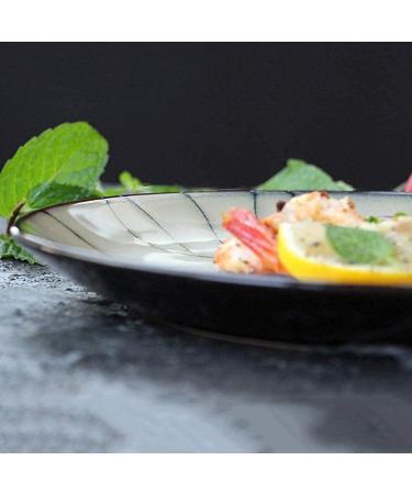 Dinnerware Set Kitchen and Dining Creative Ceramic Plate Steak Dinner Plate Flat Plate Fruit Salad Ramen Dish Japanese Restaurant Cutlery Home Round Dishes Euro Ceramic - Buy Online on GoSupps.com