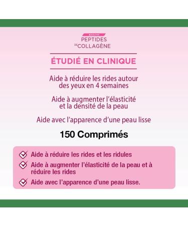 Nature's Bounty Bioactive Collagen 2500mg Peptides Helps Reduce Wrinkles Clinically Studied 150 Count - Buy Online on GoSupps.com