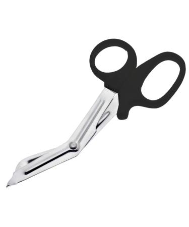 YNR Paramedic Vet EMT EMS Trauma Shears Nurses Utility Bandage Fire Rescue First Aid Medical Scissors CE (7.5" Black) 7.5" Black