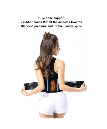 Uxsiya Tourmaline Therapy Waist Belt | Adjustable Lower Back Brace for Muscle Pain Relief - Ideal for Elderly - Buy Online on GoSupps.com