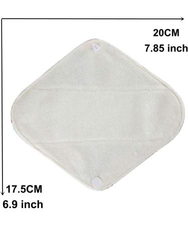 Organic Bamboo Super Absorbent Menstrual Cloth Pads - Reusable & Washable | Includes Storage Bags - Buy Online on GoSupps.com