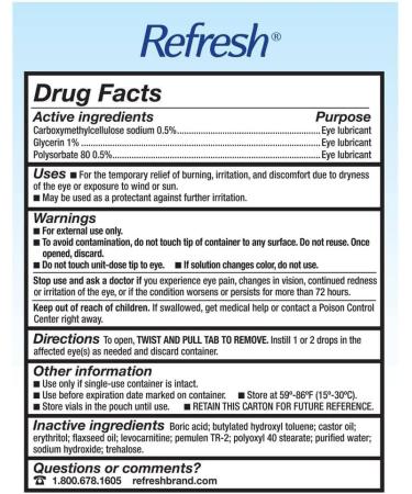 Buy Refresh Optive Mega 3 Preservative Free Eye Drops - 30 Count (Pack of 4) | Fast International Shipping - Buy Online on GoSupps.com