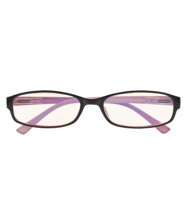 CessBlu Small Lens UV Protection Screen Readers Ladies Computer Reading Glasses Women Pink 2.0 x