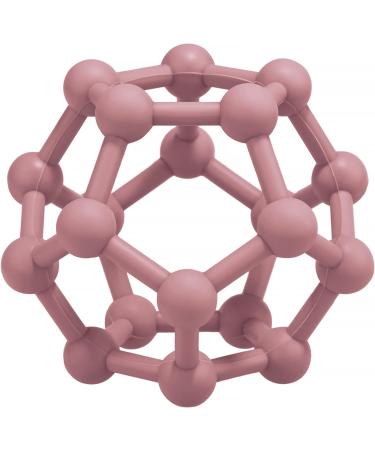 MCGMITT Silicone Baby Teething Toy - BPA-Free Baby Teether Ball for Grab Training | Soft Sensory Ball Teething Toy for Newborns (6+ Months) | Food-Grade Silicone | Dark Pink 10cm - Buy Online on GoSupps.com