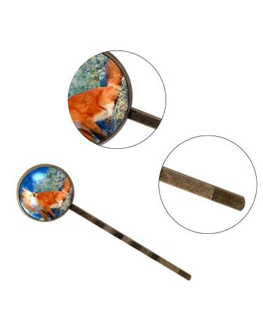 Handmade Fox Hair Accessories Barrette Clip Set - 4PCS for Women and Girls - Buy Online on GoSupps.com
