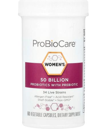 Probiotic for Women - Featuring 50 Billion CFUs for Maximum Efficacy - Supports Digestive Health Promotes Vaginal Wellness and Enhances Immune Function (60 Vegetable Capsules) 60 Count (Pack of 1) - Buy Online on GoSupps.com