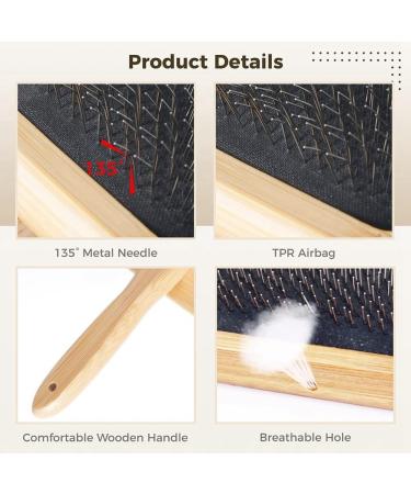 Nemeii Large Wool Carding Tools - 2 Pack 6.1x4.8 Hand Card for Wool Craft & Pet Grooming - Durable & Easy to Use - Buy Online on GoSupps.com