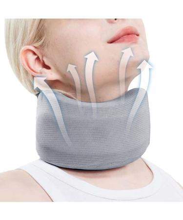 Besreey Neck Brace Adjustable Foam Soft Wraps - Soft Neck Support Brace for Sleeping Aligns & Stabilizes Vertebrae Ensures Stability for Women & Men Gray M - Buy Online on GoSupps.com