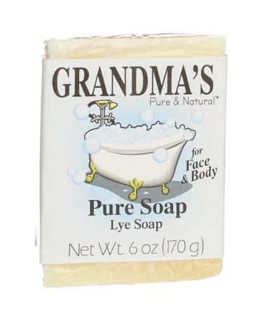 Grandma's Lye Face & Body Soap - 6 oz Pack of 3
