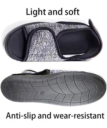 Buy Women's & Men's Open Toe Diabetic Shoes | Extra Wide Width Arthritis & Edema Sandals | Adjustable Walking Shoes for Seniors | Foot Pain Relief | Unisex Sizes XS Grey - Buy Online on GoSupps.com