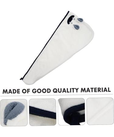 NUSITOU 1pc Coral Fleece Dry Hair Hat Drying Cap for Long Hair Portable Towel Curly Hair Towel Hair Towel Microfiber Drying Cap Hair Dry Turban Water Women's White Quick Dry Hair Cap White 64x24x0.8cm - Buy Online on GoSupps.com