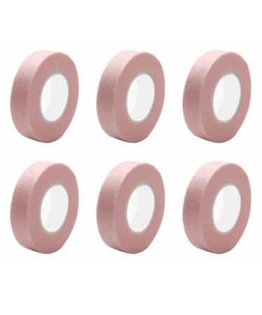 6 Rolls of Professional Sticky Back Eyelash tape - 50 meters total - Perforated design for comfort and easy peel - Suitable for holding skin in position for beauty procedures