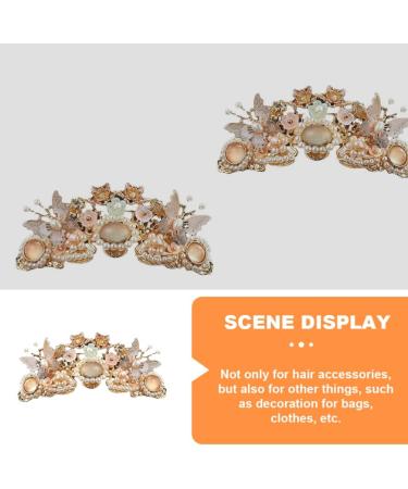 Minkissy Pearl Hair Clip Wedding Hair Clips Retro Crystal Hair Clip Chinese Traditional Style Headdress Ancient Flower Butterflies Hairpin Prop for Women Girls Pearl Hair Clip Wedding Hair Clips - Buy Online on GoSupps.com