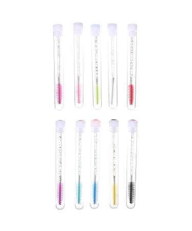 20pcs Diamond Eyelash Comb Curling Mascara Lash Eyelash Makeup Applicator Tubular