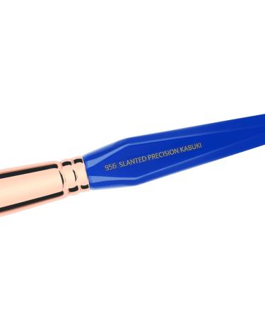 Bdellium Tools Golden Triangle 956 Slanted Precision Kabuki Makeup Brush - Vegan Soft Synthetic Fibers for Perfect Complexion (Blue 1pc) - International Shipping Available - Buy Online on GoSupps.com