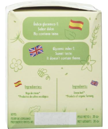 STEVIA DEL Organic Leaf - 15 Pieces | Premium Natural Sweetener | Ship Internationally - Buy Online on GoSupps.com
