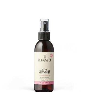 Sukin Rose Hydrating Mist Toner 4.23 fl oz (125 ml)