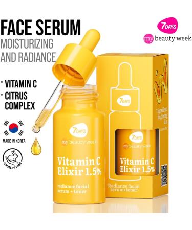 7Days Vitamin C Serum for Face - Korean Skin Care - Brightening Face Serum - Anti Pigmentation Moisturizer - Anti Aging Vitamin C Toner - Buy Online on GoSupps.com