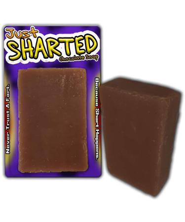 Just Sharted Chocolate Soap - Funny Novelty Bath Bar for Unisex | Perfect Gift for Secret Santa White Elephant & Stocking Stuffers - Buy Online on GoSupps.com