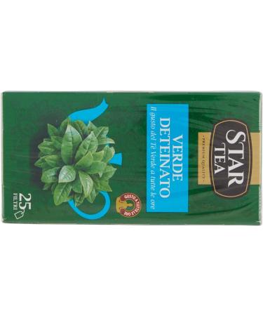  Italian Gourmet E.R. Star Tea Verde Deteinatoo Green tea without Teine pack of 25 filters + Italian Gourmet Pomodoro Pulp Box of 400 g - Buy Online on GoSupps.com