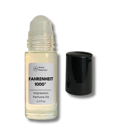 Replicant Cologne for Men - Rollerball with Big Glass Bottle Long Lasting Perfume Oil Roll On Alt Fragrance Spill Proof Travel Size Solid Parfum 1.2 Fl Oz (Fahrenheit-Inspired)