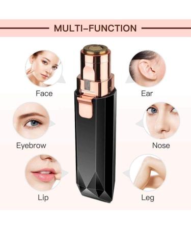 XIXIDIAN 2in1 facial hair remover for women and eyebrow trimmer with builtin LED Lightremoval painfree for facial hair and eyebrows arm thigh leg and bikini hair batteryoperated - Buy Online on GoSupps.com