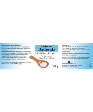 Original Pharno Alkaline Bath Salt - 500g | Relax & Rejuvenate | International Shipping - Buy Online on GoSupps.com