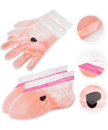 POPETPOP 2 Pairs Wax Gloves Hand Care Gloves Hand Feet Wax Cover Plastic Paraffin Socks Paraffin Wax Gloves Paraffin Wax Liners Wax Bath Foot Mitts Bath Mat Non-Woven Fabric Frosted - Buy Online on GoSupps.com